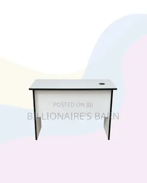 Compact 1m Wooden Desk for Clean Office Task Planning