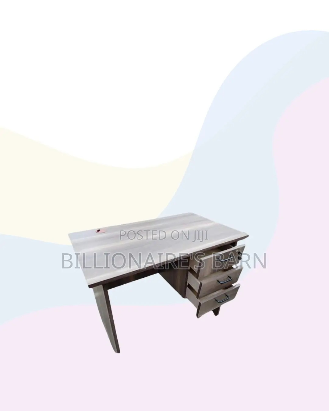 Compact 1m Wooden Desk for Reliable Workday Organisation