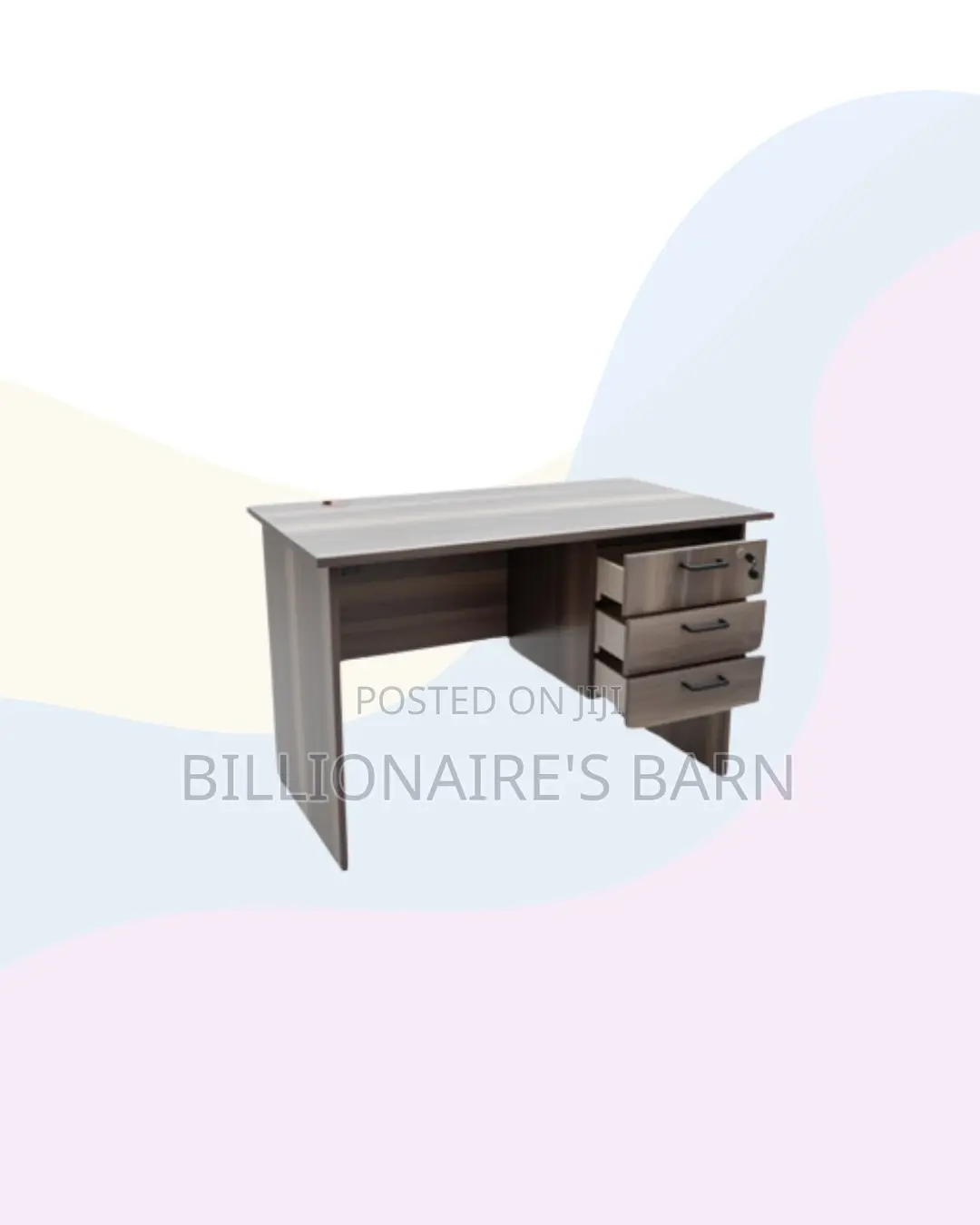 Compact 1m Wooden Desk for Reliable Workday Organisation