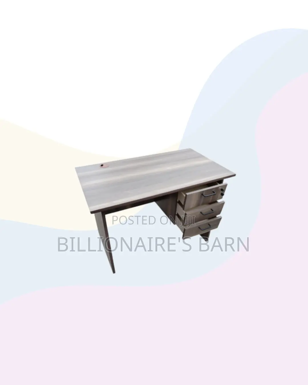 Compact 1m Wooden Desk for Reliable Workday Organisation