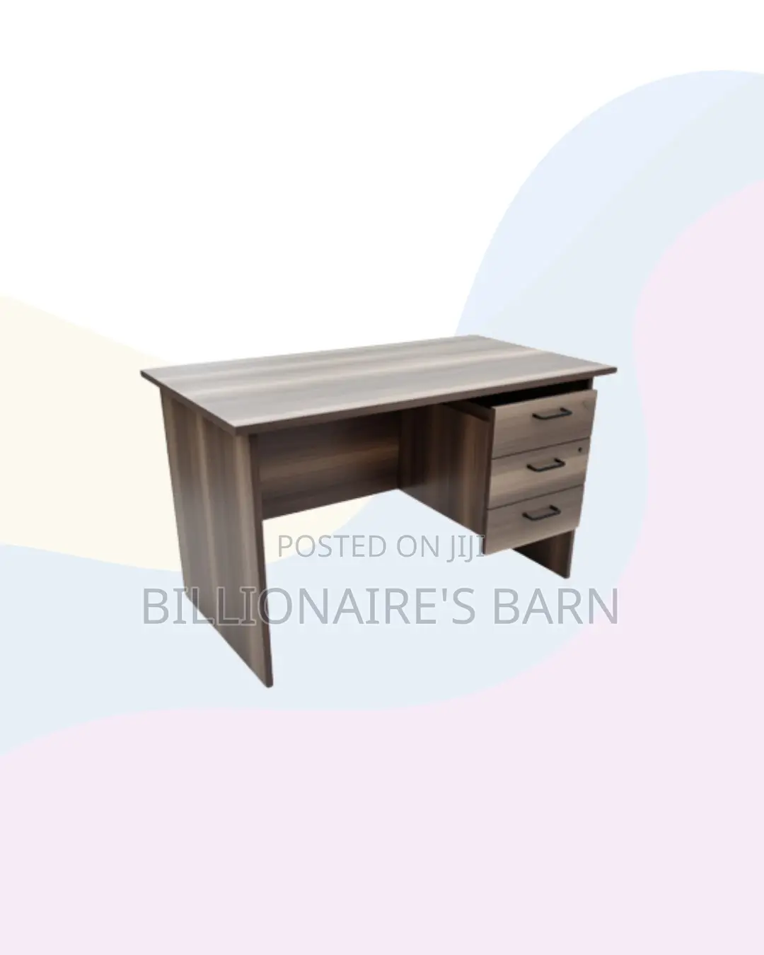 Compact 1m Wooden Desk for Reliable Workday Organisation