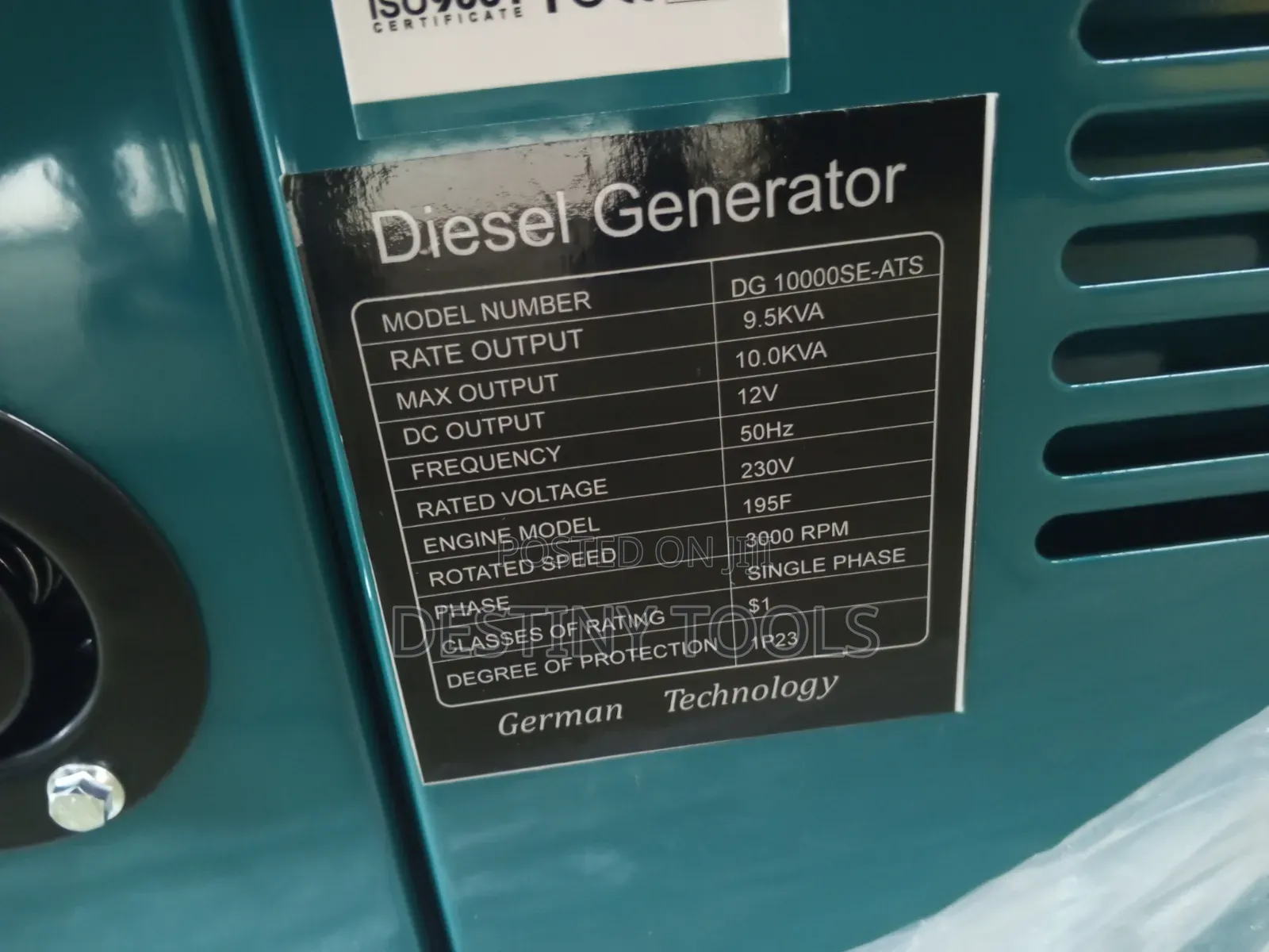 Premier Diesel Silent Generator 10kva