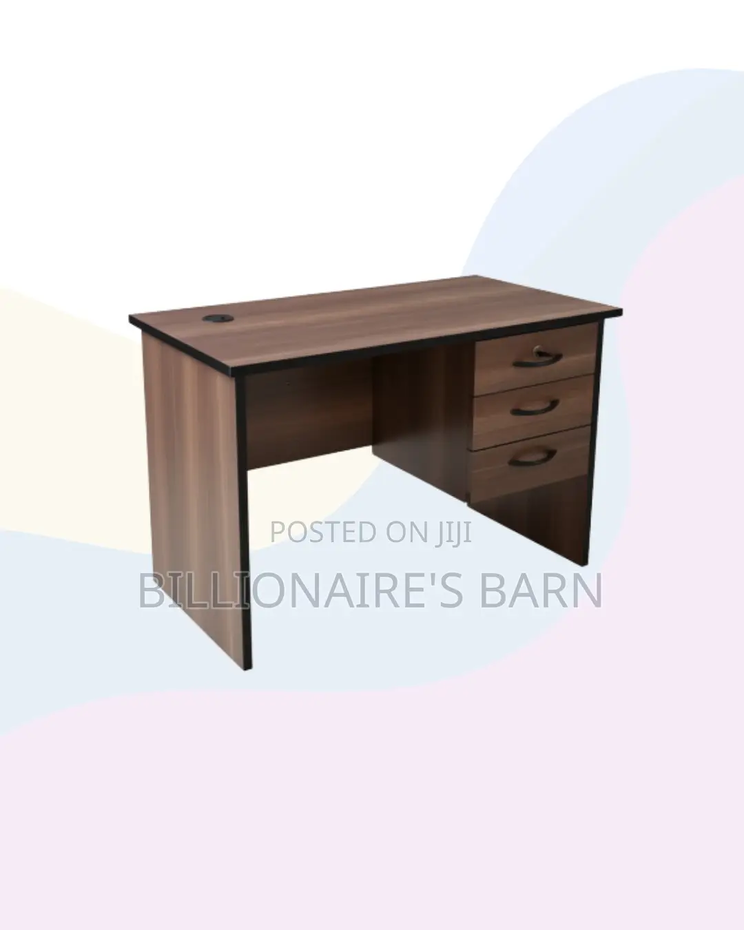 Compact 1m Wooden Desk for Orderly Writing and Research