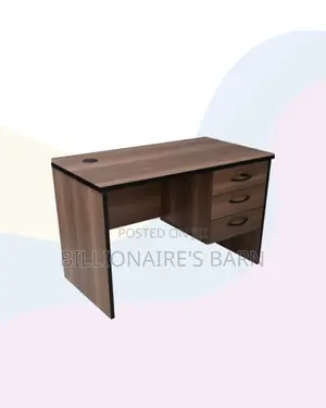 Compact 1m Wooden Desk for Orderly Writing and Research