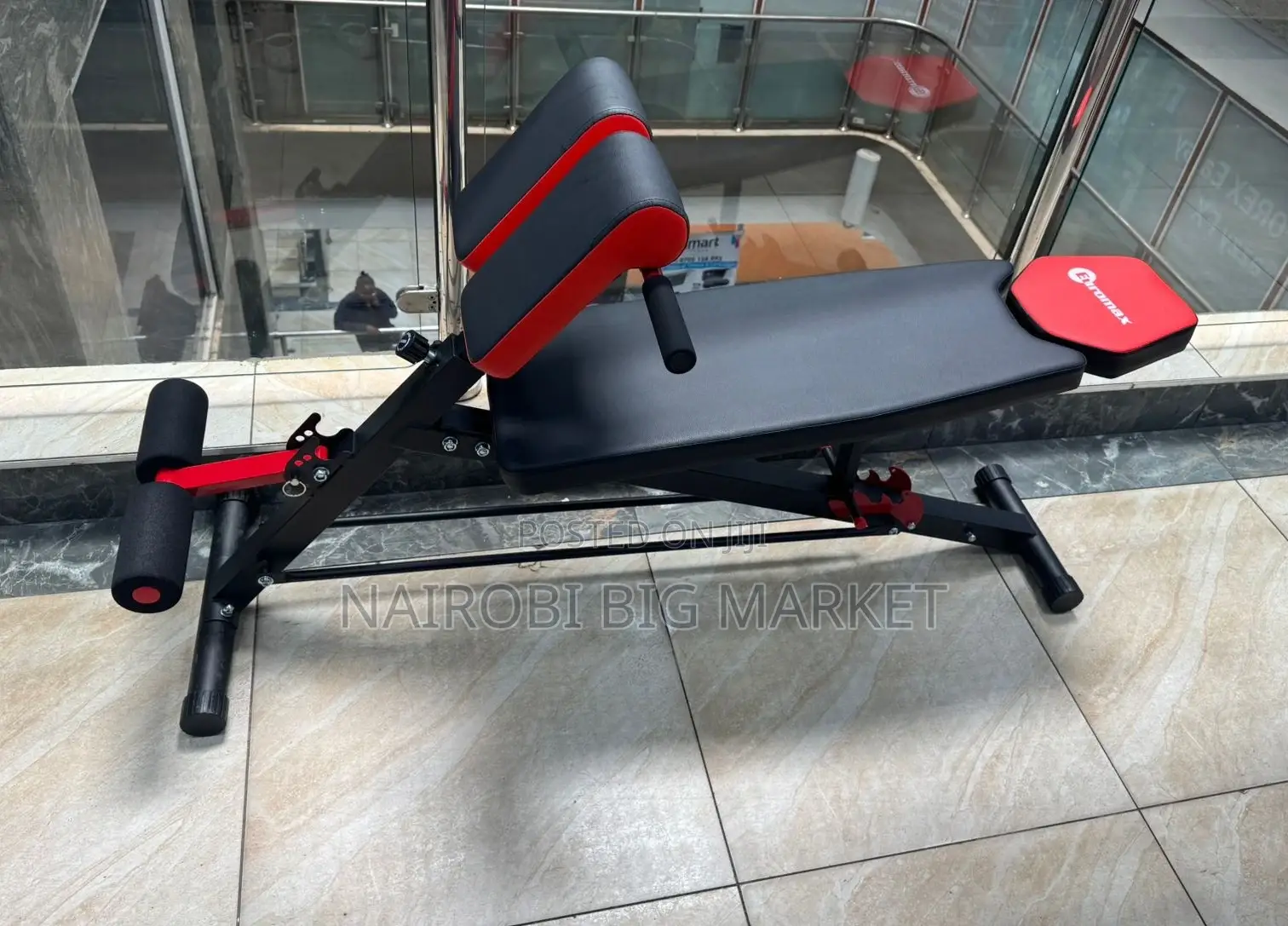 Adjustable Decline Sit-Up Bench With Leg Support