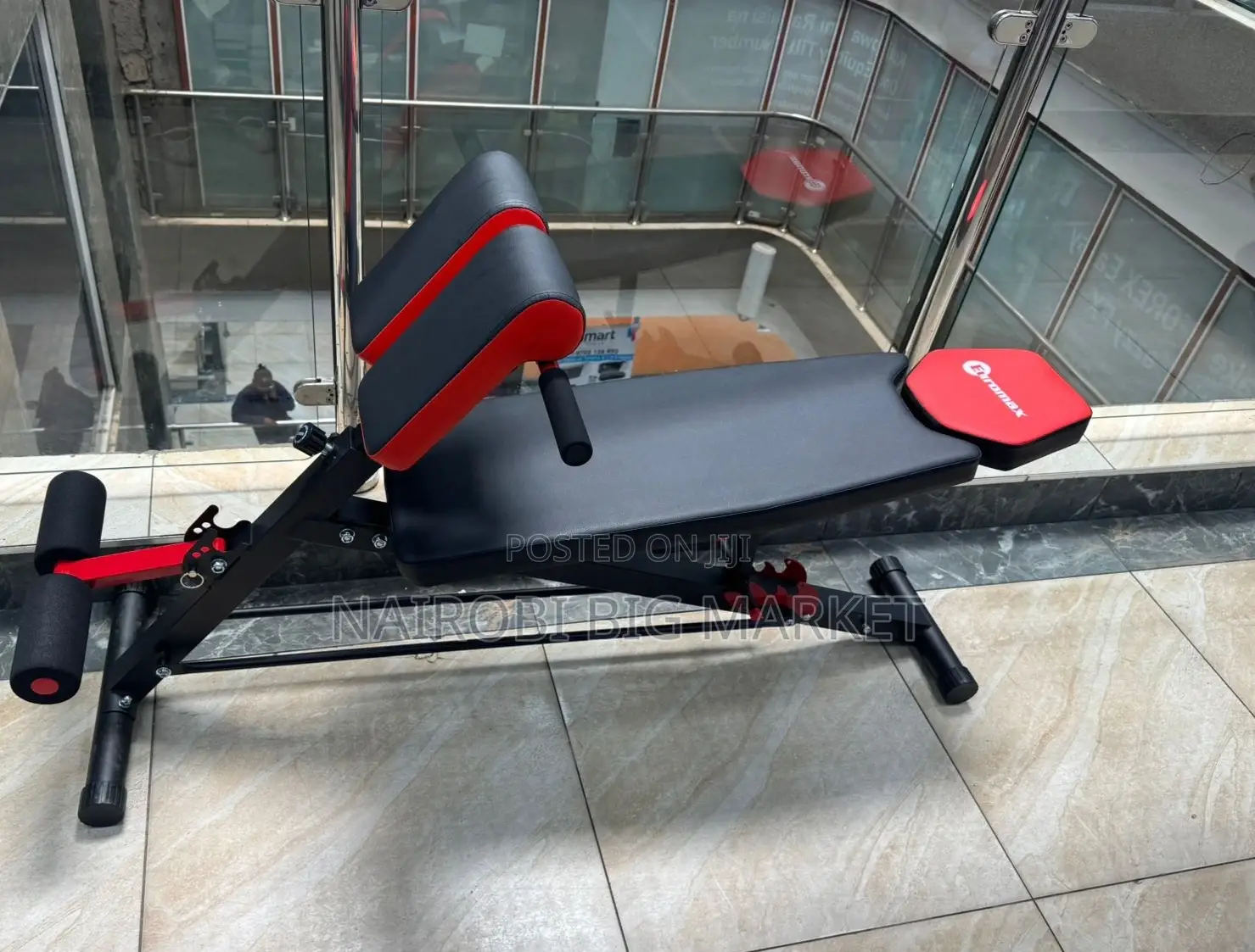 Adjustable Decline Sit-Up Bench With Leg Support