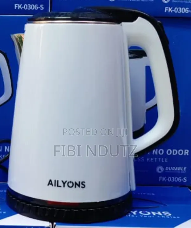 White 1.8l Ailyons Kettle/Ailyons Kettle