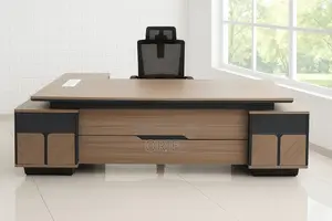 Office Desk : 2.4m L-Shaped Desk