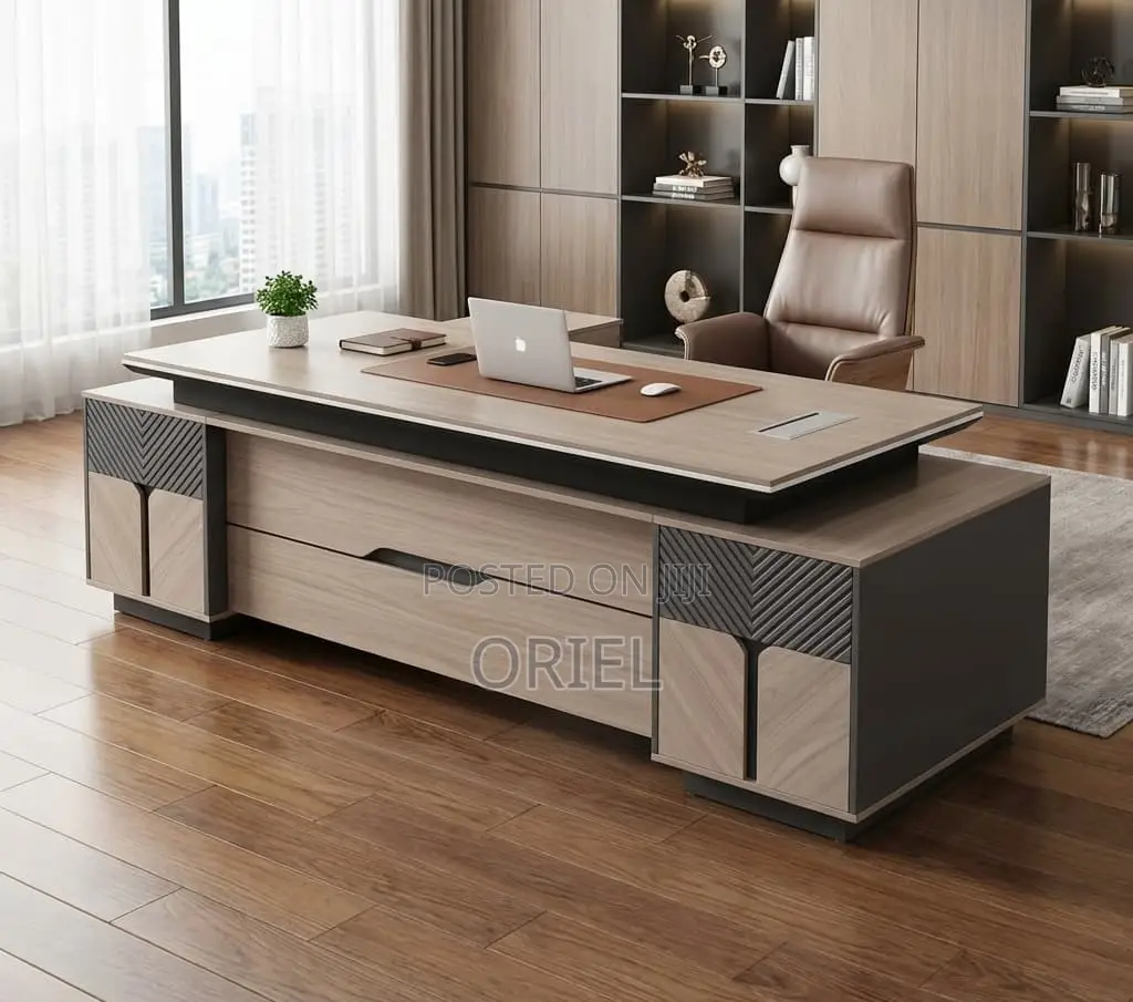 Office Desk : 2.4m L-Shaped Desk