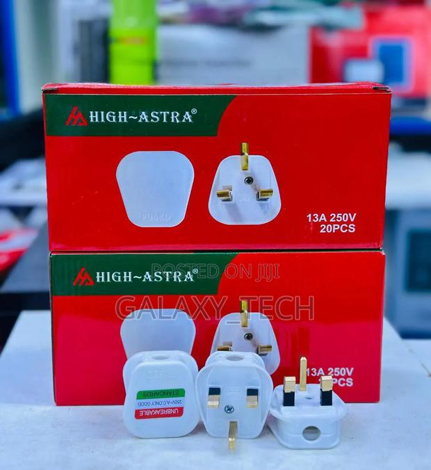 High-Astra 13a Fused Uk 3-Pin Plugs