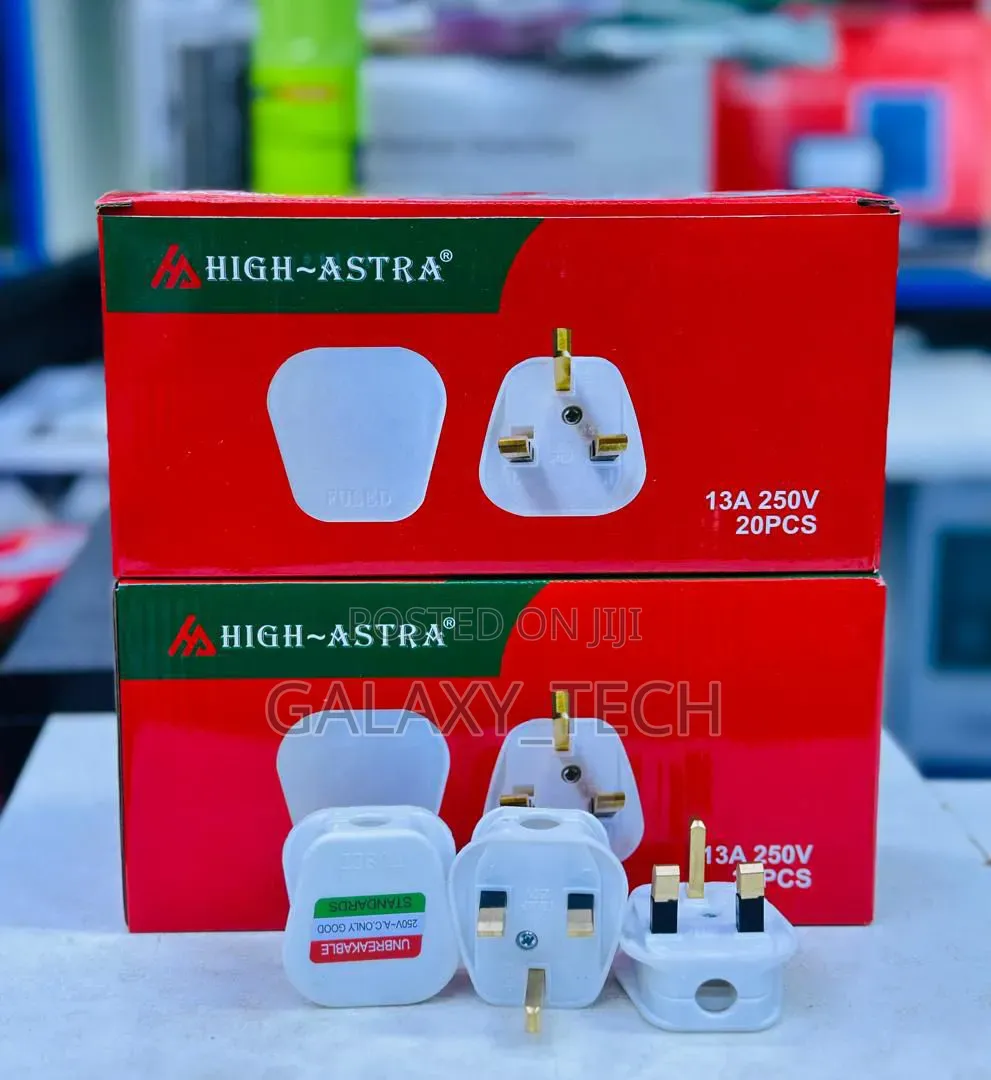 High-Astra 13a Fused Uk 3-Pin Plugs