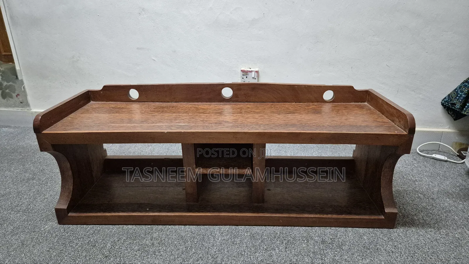 Solid Coconut Wood Tv Stand