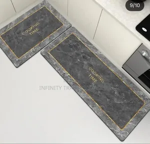 Rubber Underside Floor 2pcs Set 3d Kitchen Mat
