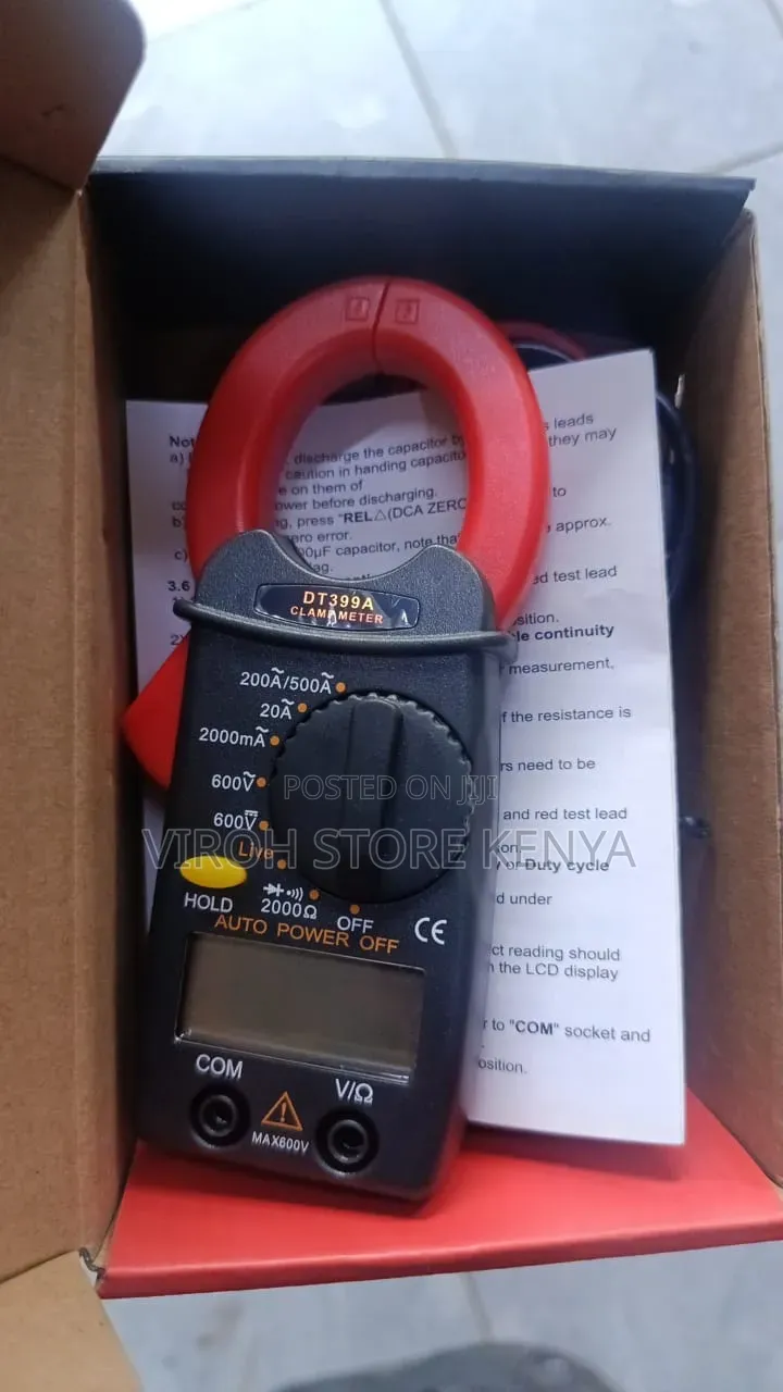 Palm Size Clamp Multimeter Dt399a Digital Multimeter
