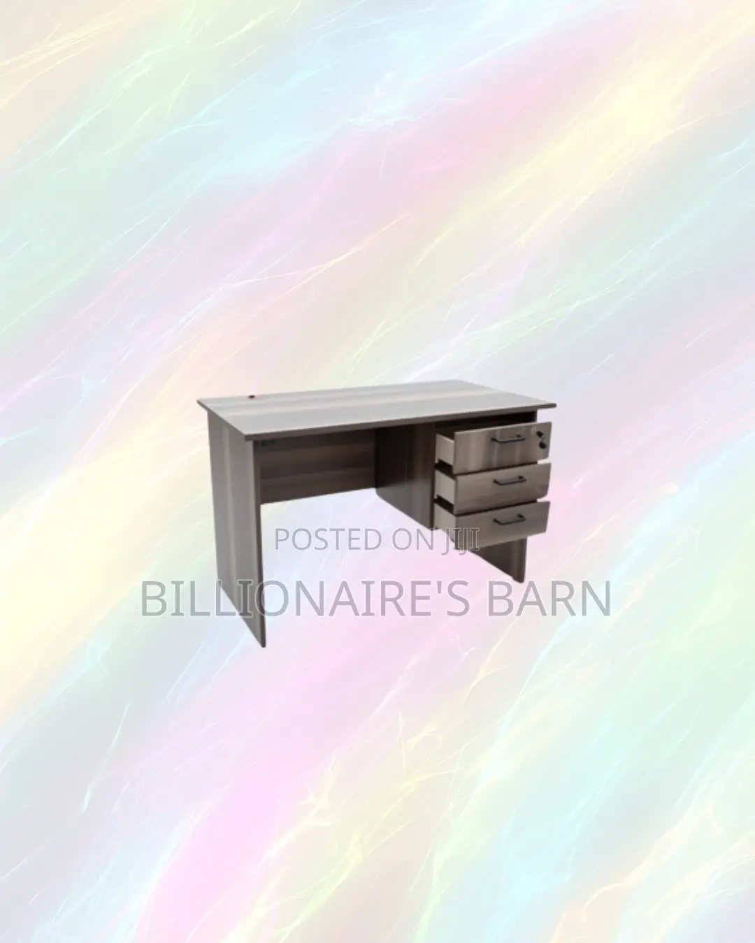 Compact 1.2m Wooden Desk With Drawers for Simple Home Office Use