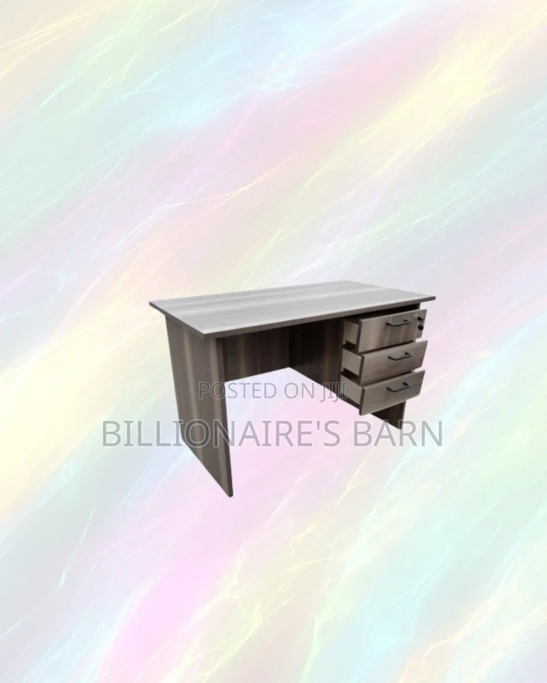 Compact 1.2m Wooden Desk With Drawers for Simple Home Office Use
