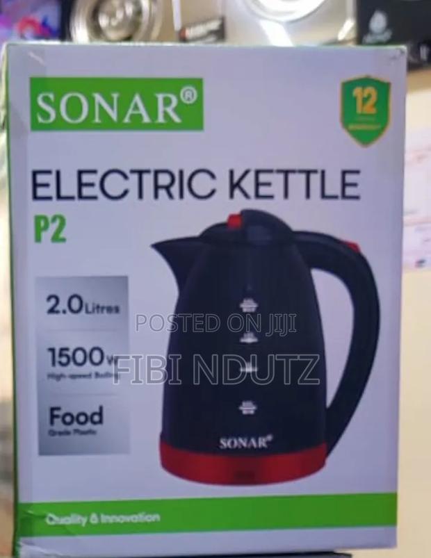 Sonar Kettle 2.0l With 1.5mtrs Strong Long Cable P2
