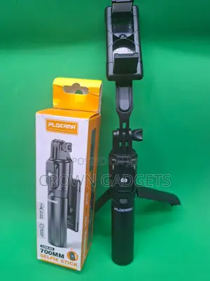 Plokama 3-in-1 Selfie Stick, Tripod Base Bluetooth Wireless Remote.