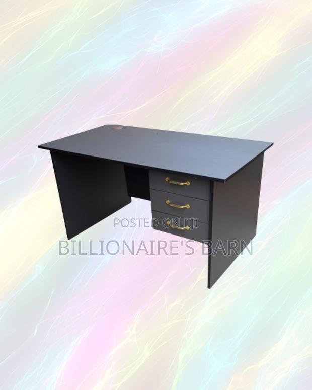 Compact 1.2m Wooden Desk With Drawers - Dedicated Laptop Work Sessions - thumbnail 2