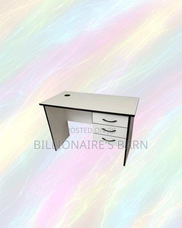 Compact 1.2m Wooden Desk With Drawers for Comfortable Home Study Areas - thumbnail 4