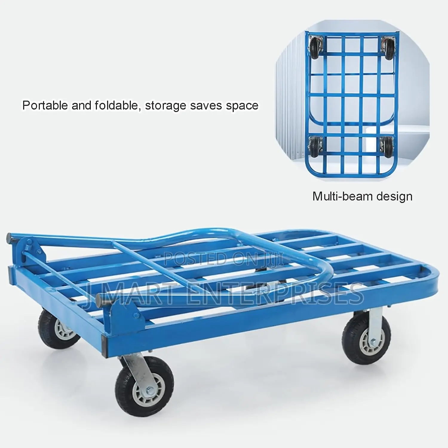 Heavy-duty Flatbed Cart - Versatile Garden Dolly For Easy Transport