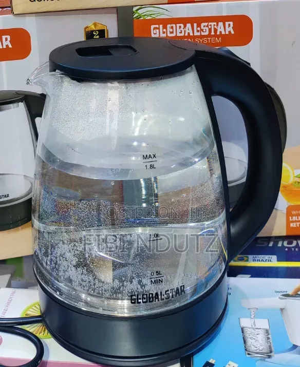 1.8litres Glass Globestar Kettle/Glass Kettle