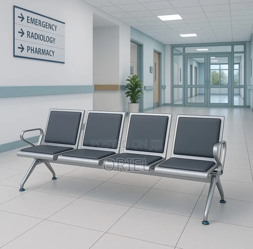 Office Bench : Reception 4-Seater Waiting Bench
