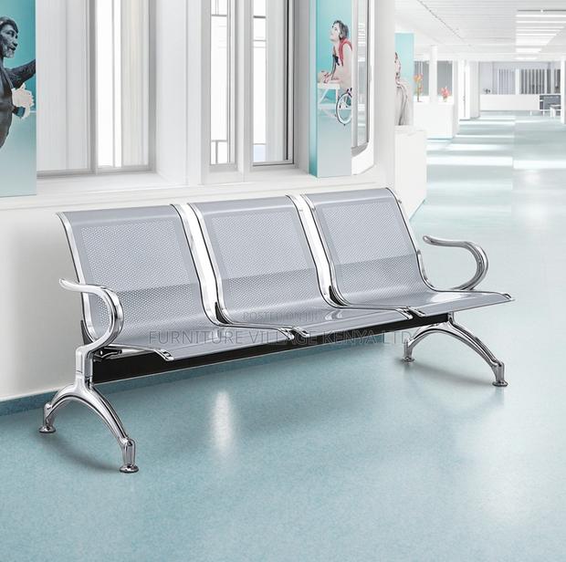 Modern Reception Metal Bench - thumbnail 5