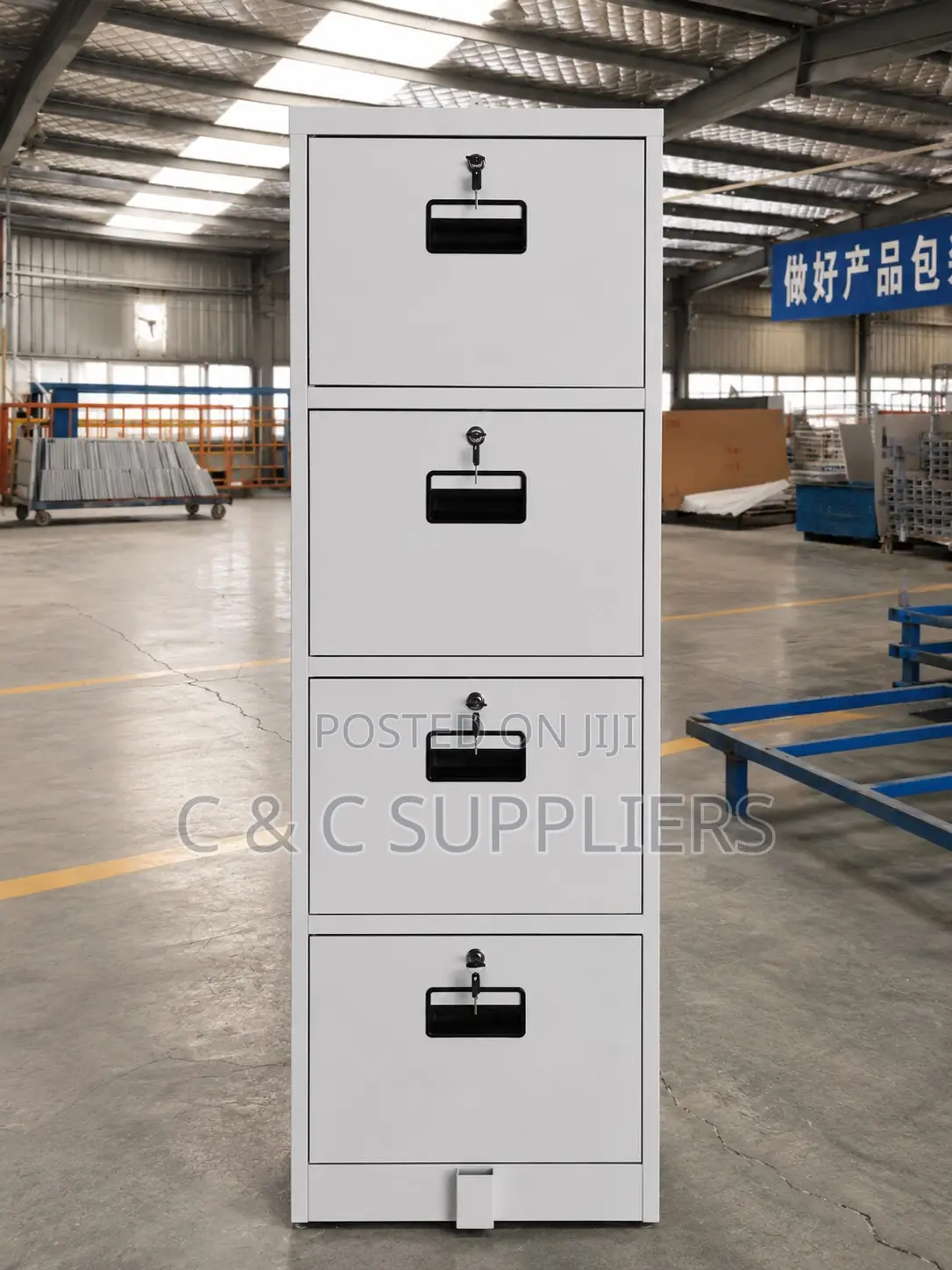 4-Drawer's Steel 4-Key Locker Cabinet