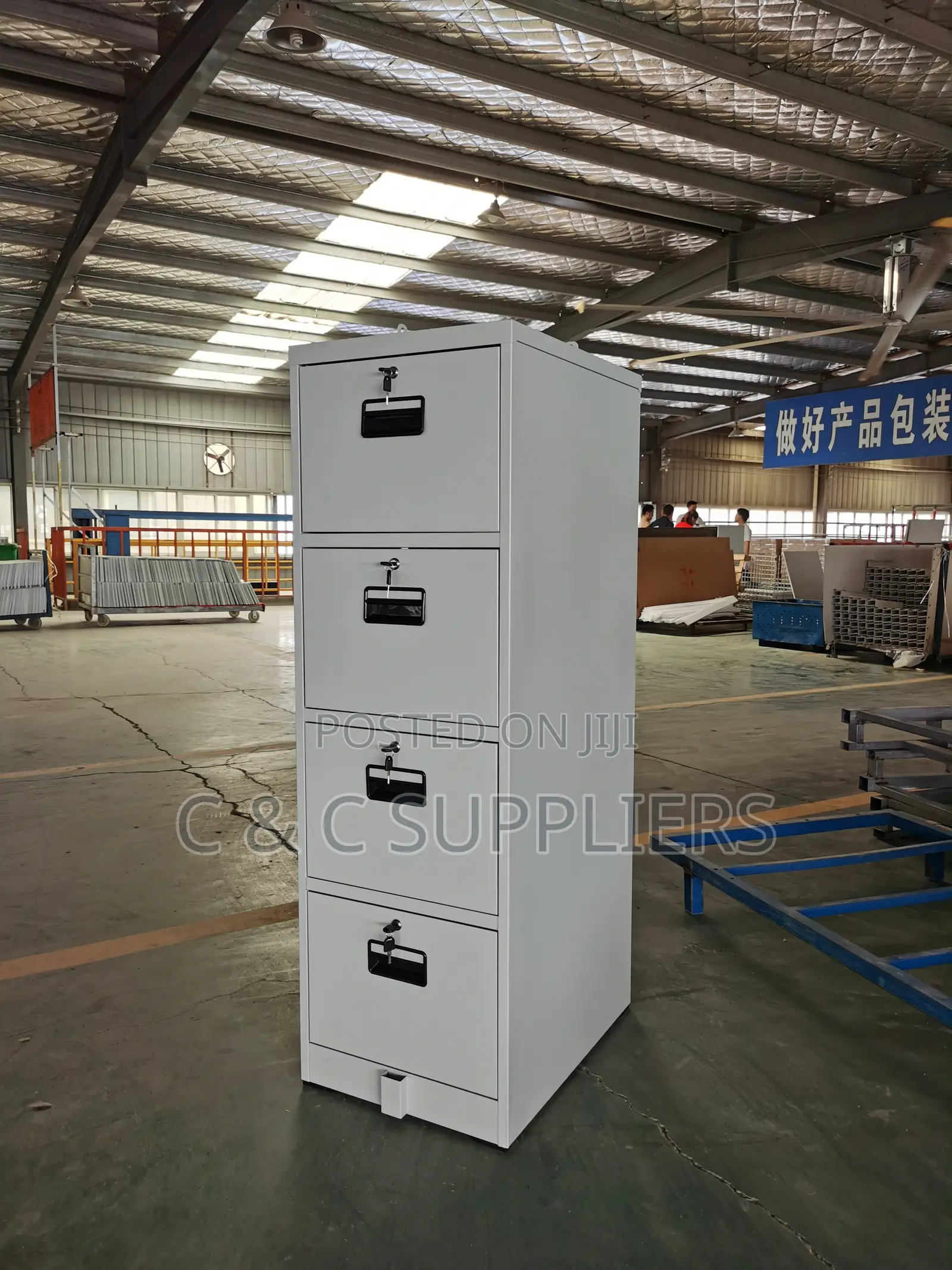 4-Drawer's Steel 4-Key Locker Cabinet