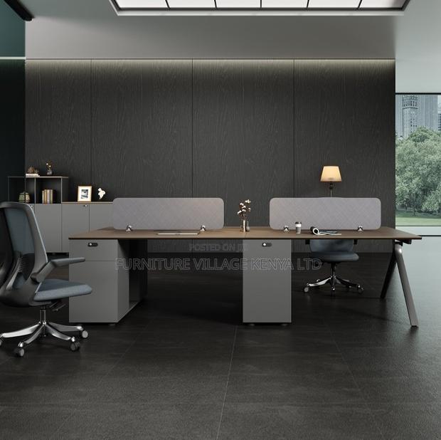 4-Way Collaborative Workstation Desk - thumbnail 5