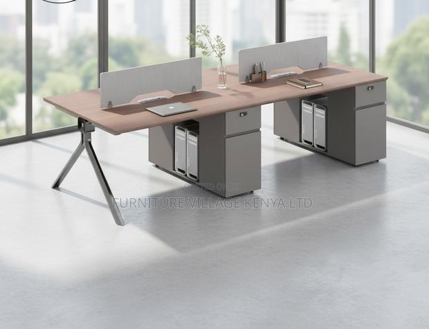 4-Way Collaborative Workstation Desk - thumbnail 7