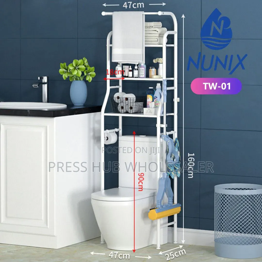 3-tier Metal Over-the-toilet Space-saving Storage Rack