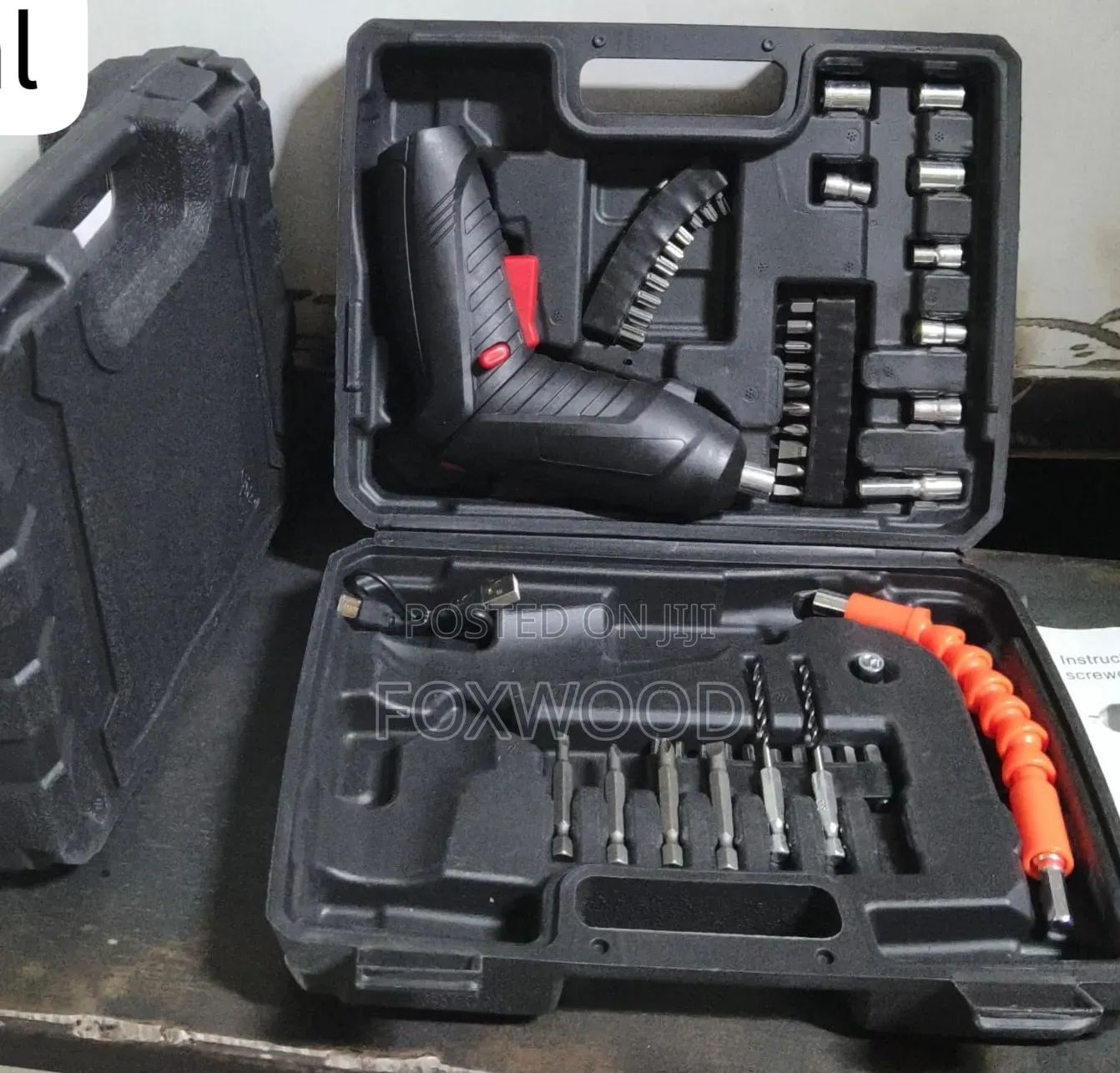 47-piece Cordless Electric Screwdriver Set