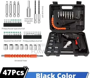 47-piece Cordless Electric Screwdriver Set