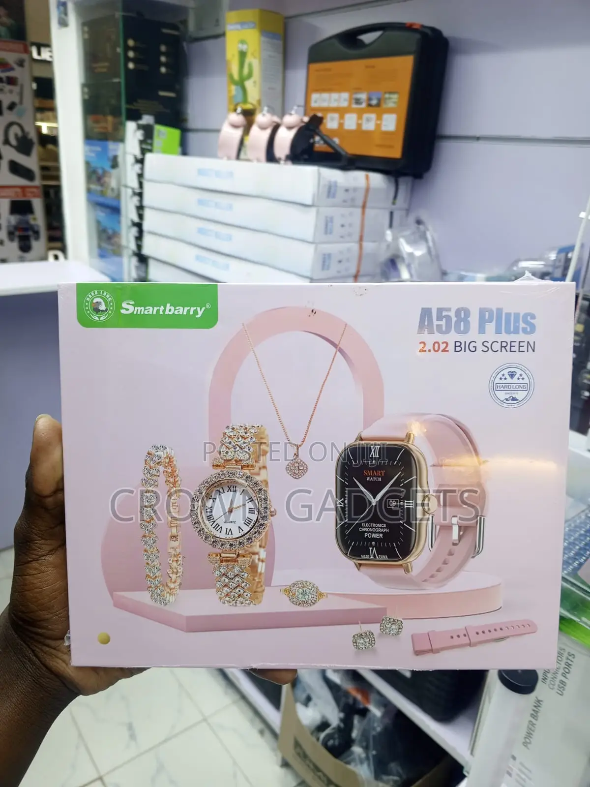 Smartberry A58 Plus Women's Bluetooth Smartwatch Bundle