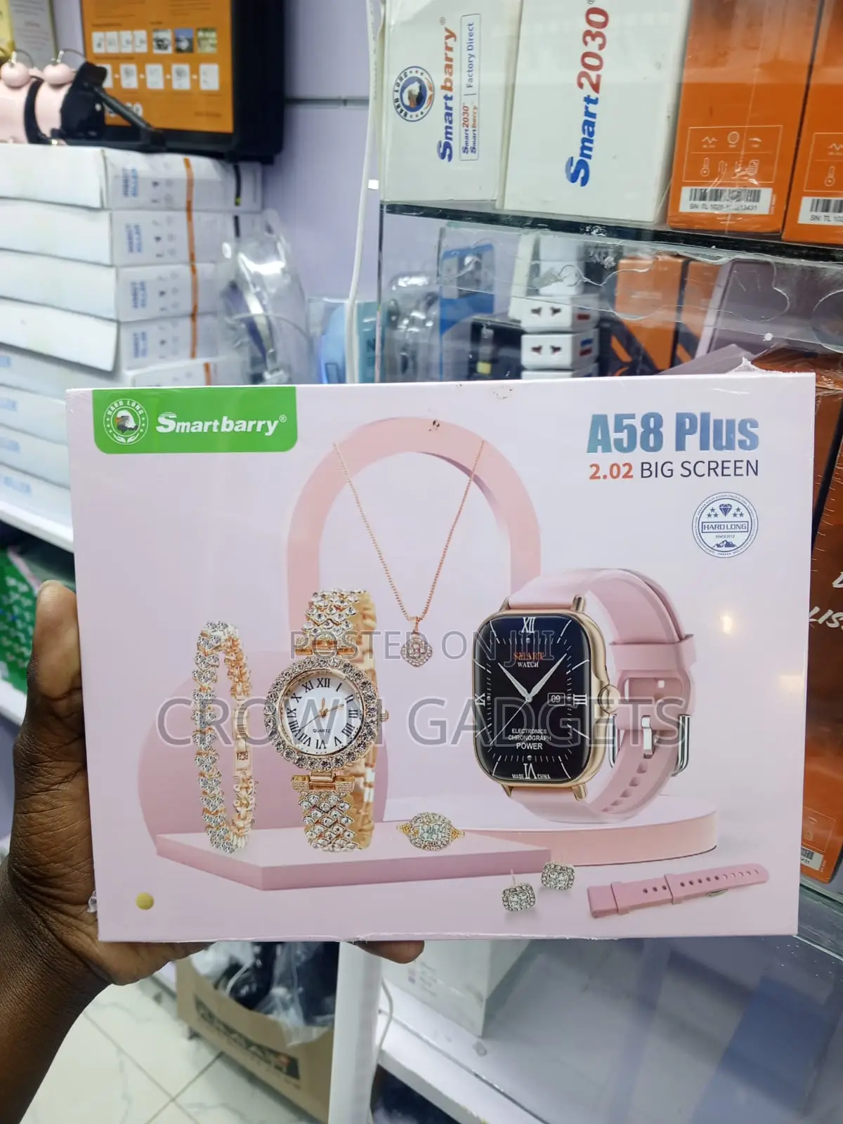 Smartberry A58 Plus Women's Bluetooth Smartwatch Bundle