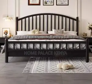 Wooden Bed: Noise-Free Slat Support King Bed
