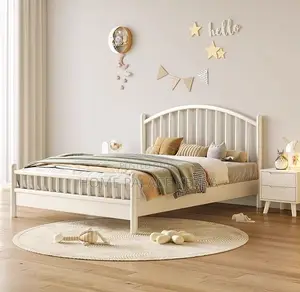 Wooden Bed: Noise-Free Slat Support King Bed
