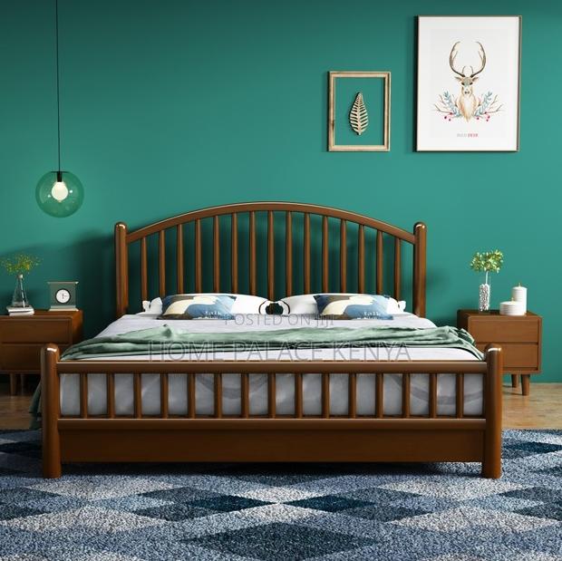 Wooden Bed: Noise-Free Slat Support King Bed - thumbnail 7