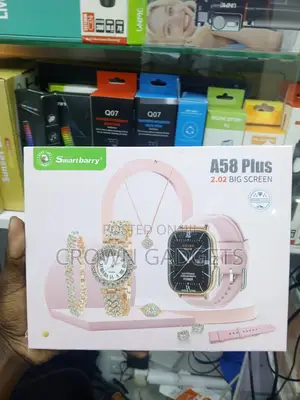 A58 Plus Women's Smartwatch 8 in 1 Luxury Gift Set