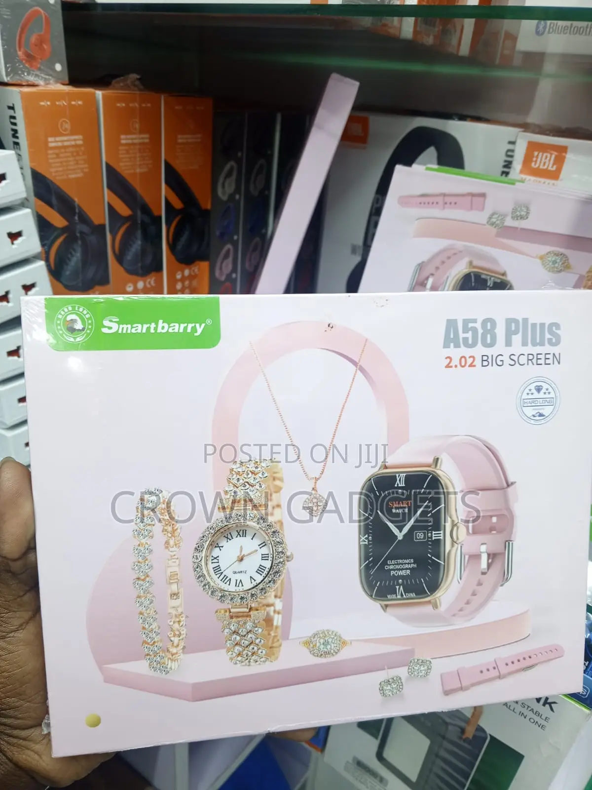 A58 Plus Women's Smartwatch 8 in 1 Luxury Gift Set