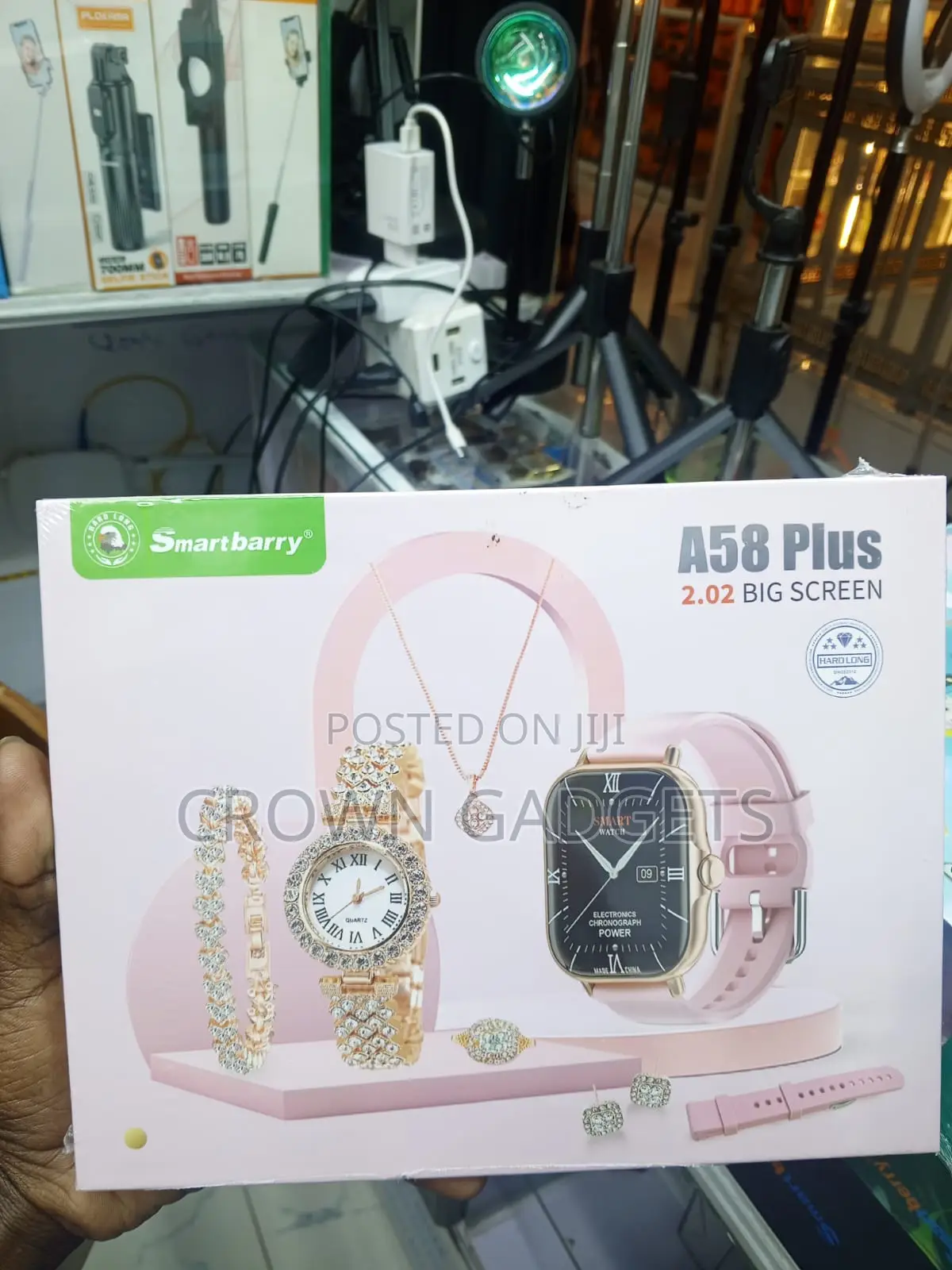 Smartberry A58 Plus Bluetooth Smart Watch With Jewelry