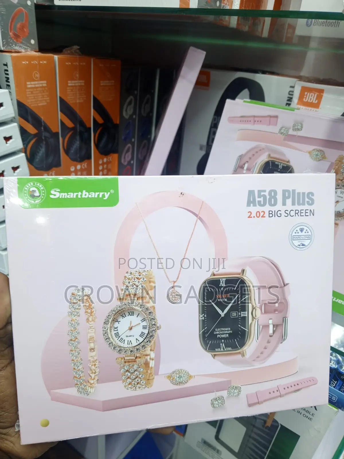Smartberry A58 Plus Bluetooth Smart Watch With Jewelry