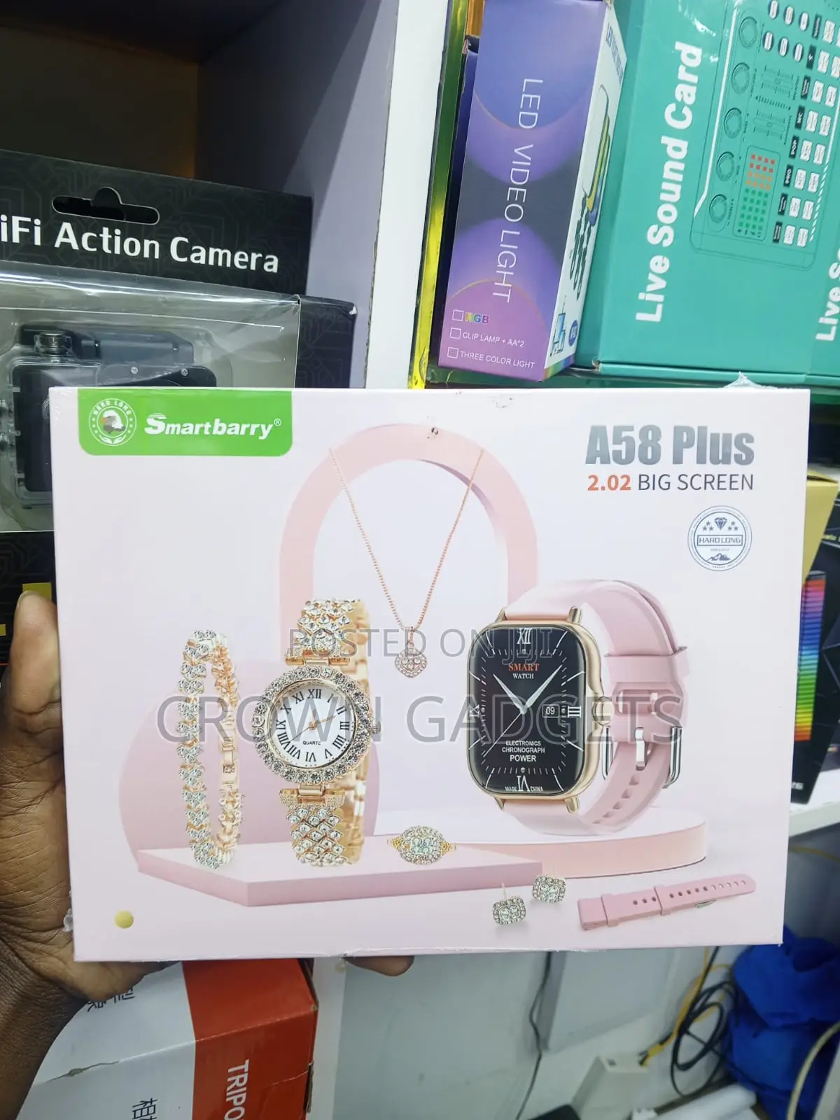 Smartberry A58 Plus Bluetooth Smart Watch With Jewelry