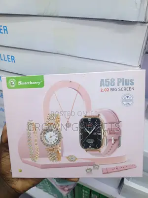 A58 Plus Smart Watch and Quartz Watch Gift Box for Ladies