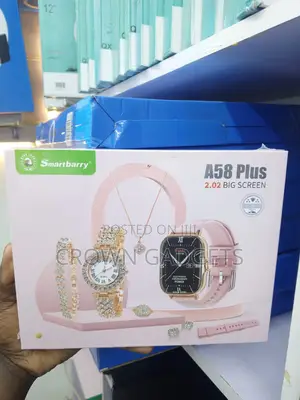 A58 Plus 2.02 Inch Smartwatch With Fashion Jewelry Set