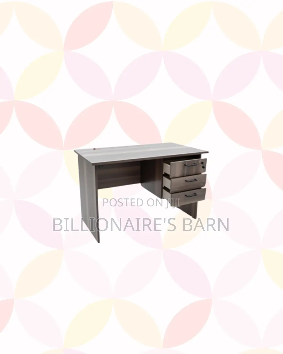 Compact 1.2m Wooden Desk With Drawers - Reliable Workday Organisation