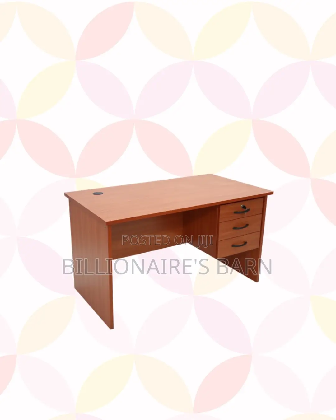 Compact 1.2m Wooden Desk With Drawers for Orderly Writing and Research