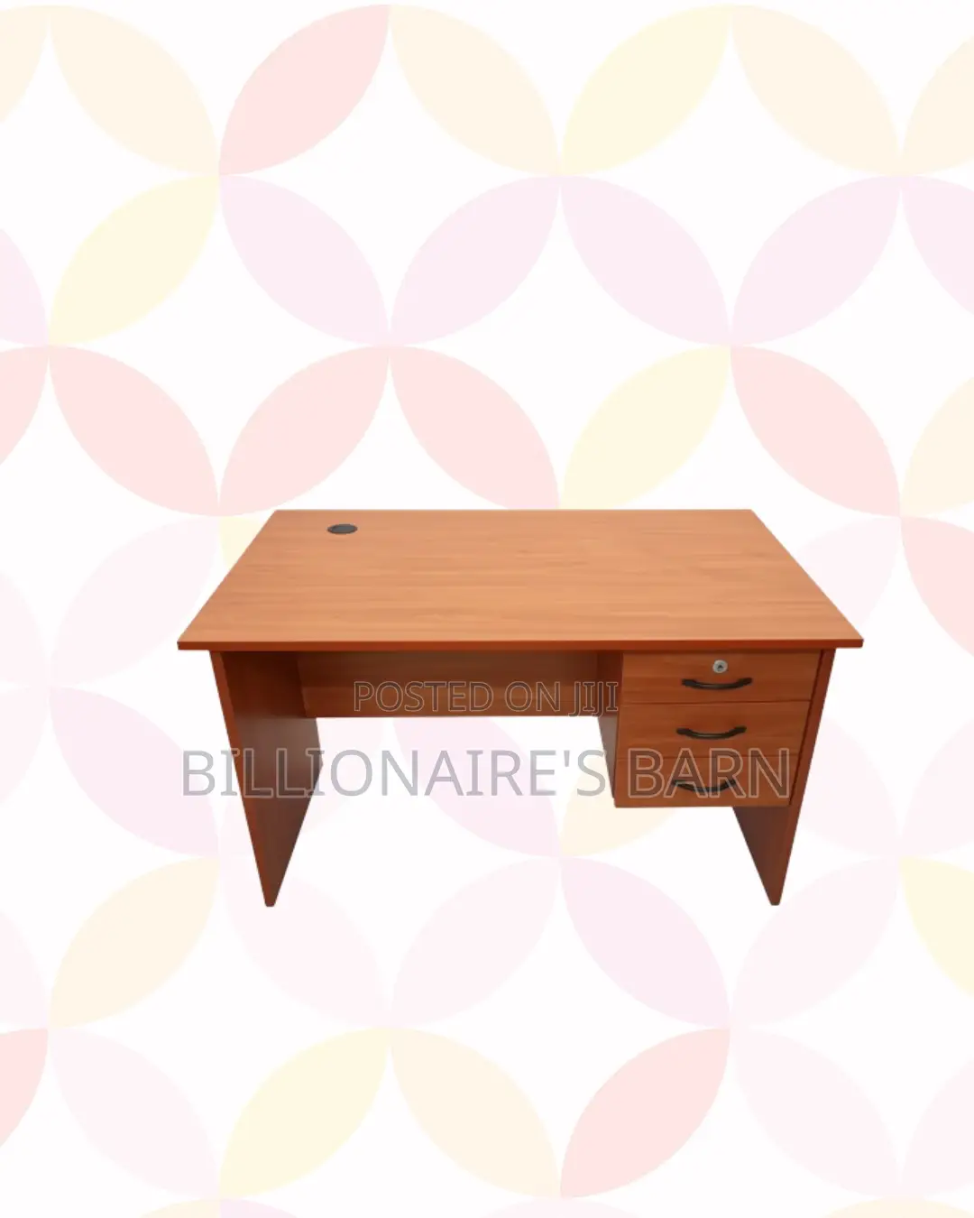 Compact 1.2m Wooden Desk With Drawers for Orderly Writing and Research